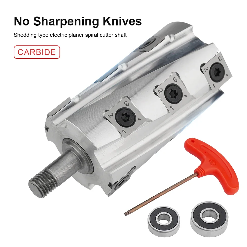 Electric Planer Spiral Blade Shaft F lat Double Sided Woodworking Spiral Planer Portable Electric Spiral Blade
Electric Planer Spiral Blade Shaft F lat Double Sided Woodworking Spiral Planer Portable Electric Spiral Blade