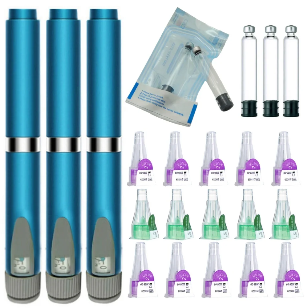 Light Blue Magic Pen Tattoo Pen Kit Cartridges 3ml Empty Cassette Bottle for Lilly Insulin Pen Medical Aesthetics Sterile Set
Light Blue Magic Pen Tattoo Pen Kit Cartridges 3ml Empty Cassette Bottle for Lilly Insulin Pen Medical Aesthetics Sterile Set