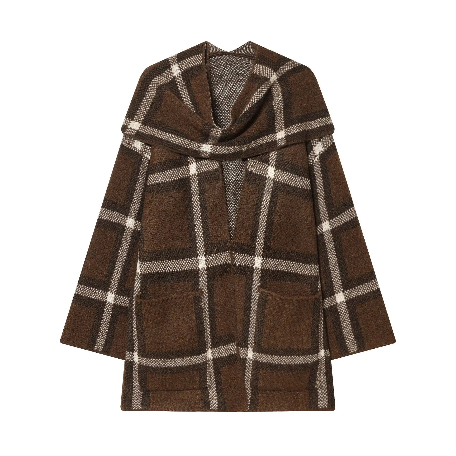 Women's French Fashion Plaid Scarf Knitted Short Coat Jacket RPUW
Women's French Fashion Plaid Scarf Knitted Short Coat Jacket RPUW