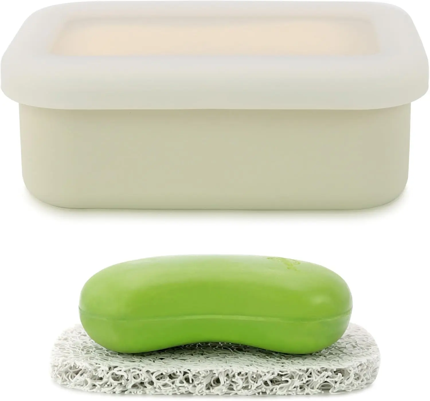 Leak Proof Travel Soap Case, Silicone Soap Box with Drainage, Shatterproof Holder for Camping Gym (Off-White)
Leak Proof Travel Soap Case, Silicone Soap Box with Drainage, Shatterproof Holder for Camping Gym (Off-White)