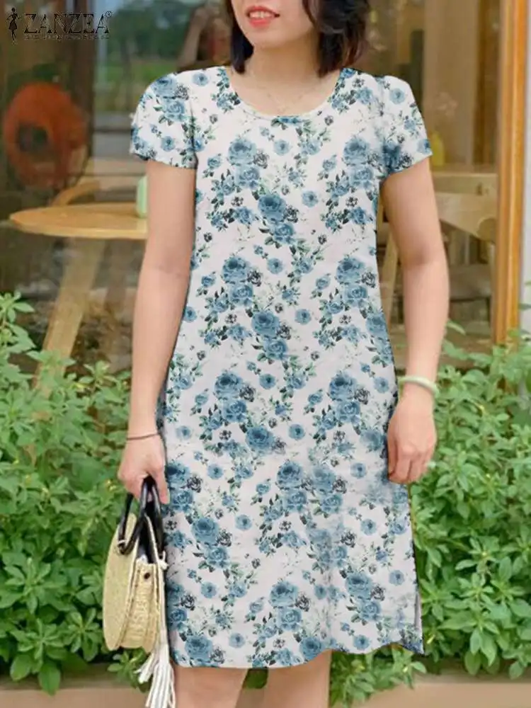 ZANZEA Floral Print Summer Short Vestidos 2024 Fashion Women O Neck Short Sleeve Knee-length Dress Casual Elegant Beach Sundress
ZANZEA Floral Print Summer Short Vestidos 2024 Fashion Women O Neck Short Sleeve Knee-length Dress Casual Elegant Beach Sundress
