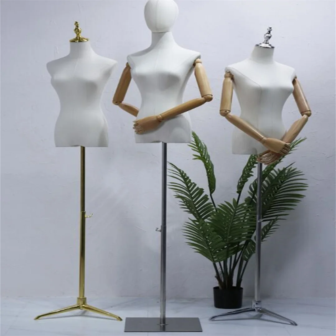 1PC Female Full Head Mannequin for Wedding Dress, Wood Hand Color, Sewing Base, Flexible Women, Adjustable Rack, D399
1PC Female Full Head Mannequin for Wedding Dress, Wood Hand Color, Sewing Base, Flexible Women, Adjustable Rack, D399