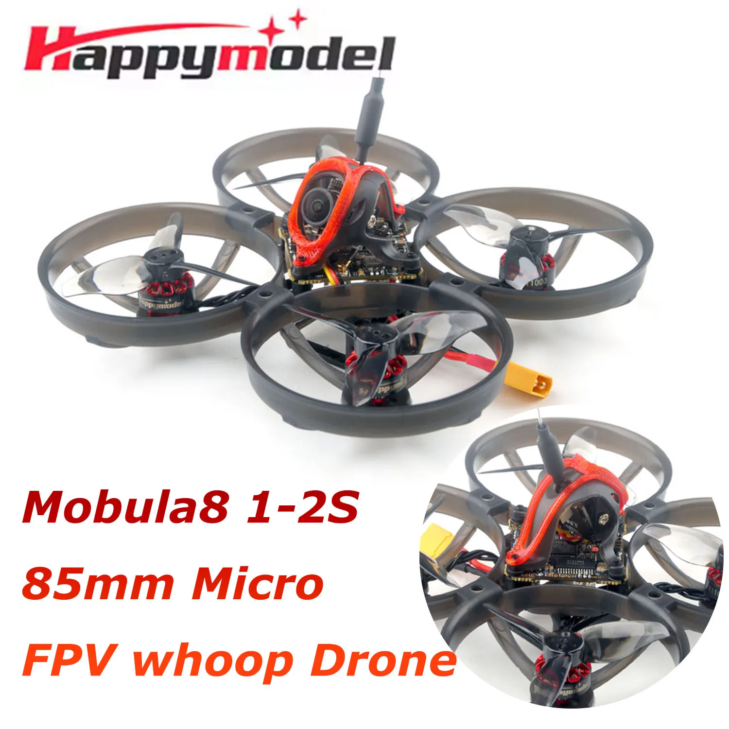 Бесщеточный дрон HappyModel Mobula8 с ELRS RX, 1-2S, 85 мм, полетный контроллер X12 AIO, OPENVTX 400 мВт, Caddx Ant EX1103, мотор KV11000
Бесщеточный дрон HappyModel Mobula8 с ELRS RX, 1-2S, 85 мм, полетный контроллер X12 AIO, OPENVTX 400 мВт, Caddx Ant EX1103, мотор KV11000