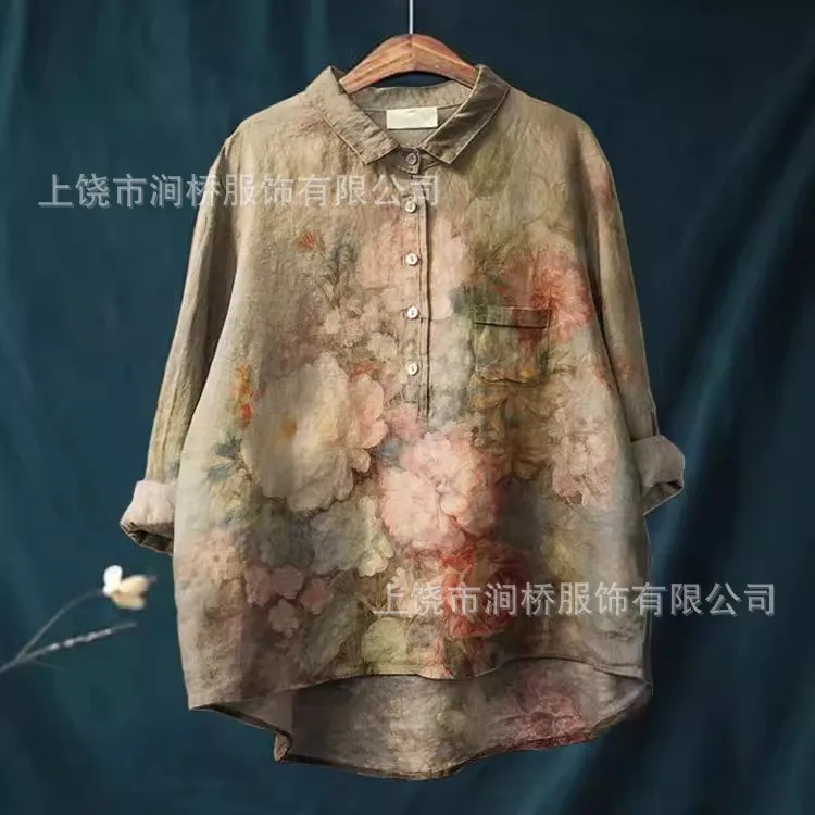 European and American long-sleeved women's 3D digital printed shirts for fashionable and casual wear
European and American long-sleeved women's 3D digital printed shirts for fashionable and casual wear