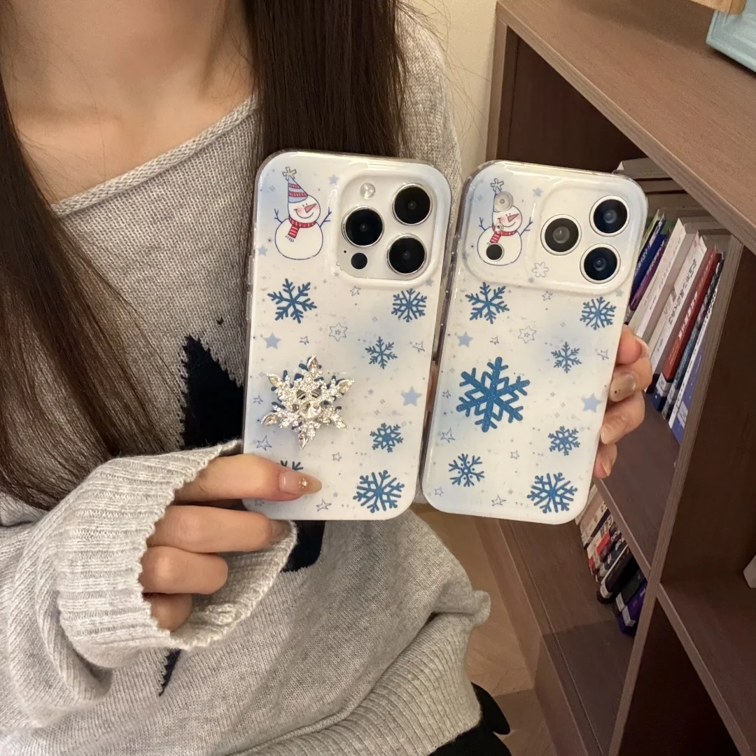 Elegant Winter blue Snowflakes Case For iPhone 17 Air 16 15 14 13 Pro Max Plus 16E Christmas Snowman Cover Funda
Elegant Winter blue Snowflakes Case For iPhone 17 Air 16 15 14 13 Pro Max Plus 16E Christmas Snowman Cover Funda