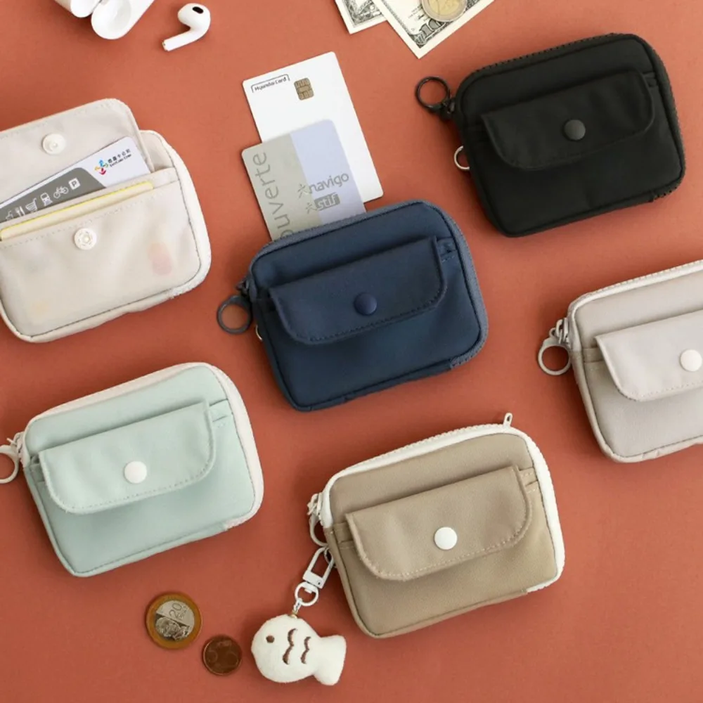 Fashion Solid Color Coin Purse Wear-resistant Zipper Money Bag Card Holders Large Capacity Small Wallet Storage Bag Male Female
Fashion Solid Color Coin Purse Wear-resistant Zipper Money Bag Card Holders Large Capacity Small Wallet Storage Bag Male Female