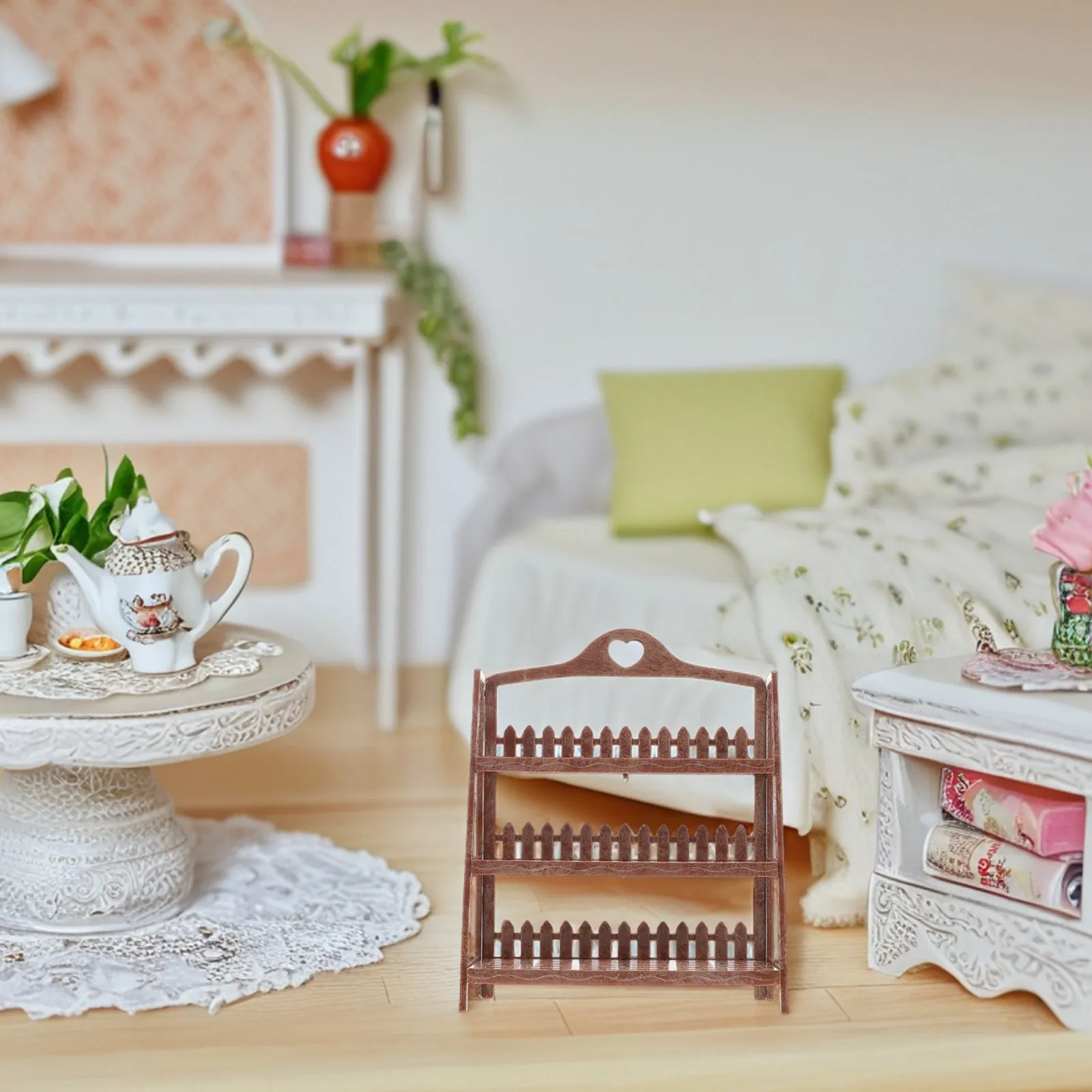 Miniature Flower Rack Shelf Compact Display for Kitchen Living Room Decoration Pretend Play Dollhouse Accessories Furniture
Miniature Flower Rack Shelf Compact Display for Kitchen Living Room Decoration Pretend Play Dollhouse Accessories Furniture