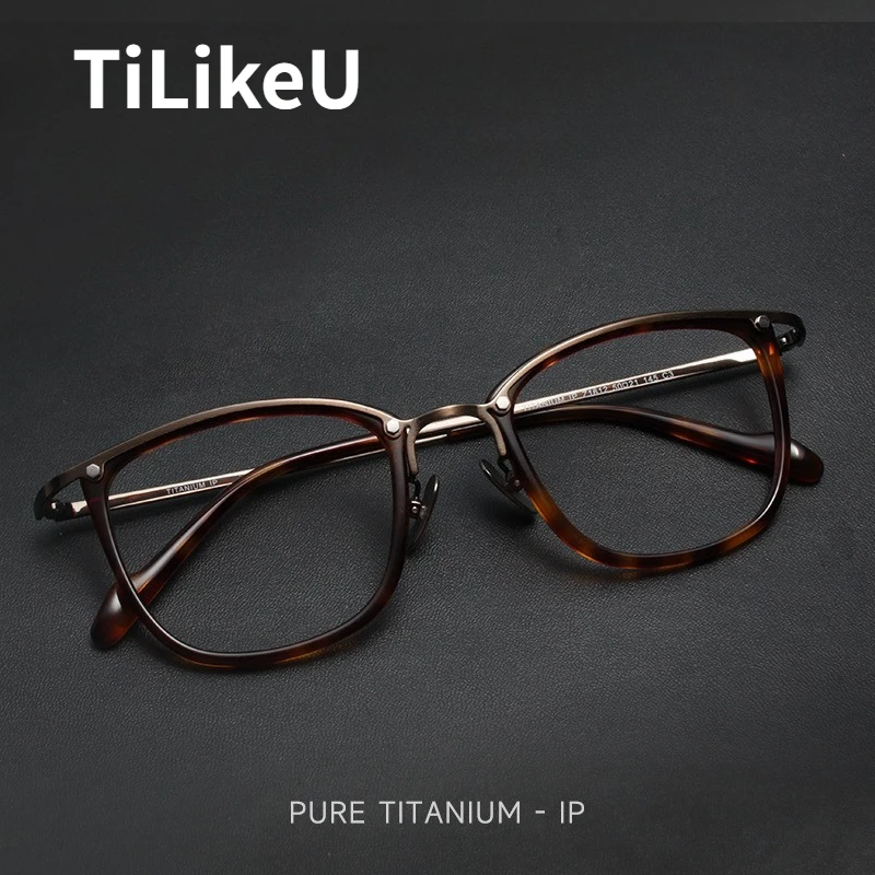 Vintage Glasses Frame for Men Handmade Full Frame Acetate Titanium Square Eyeglasses Anti-Blue Light Photochromic Glasses Frames
Vintage Glasses Frame for Men Handmade Full Frame Acetate Titanium Square Eyeglasses Anti-Blue Light Photochromic Glasses Frames