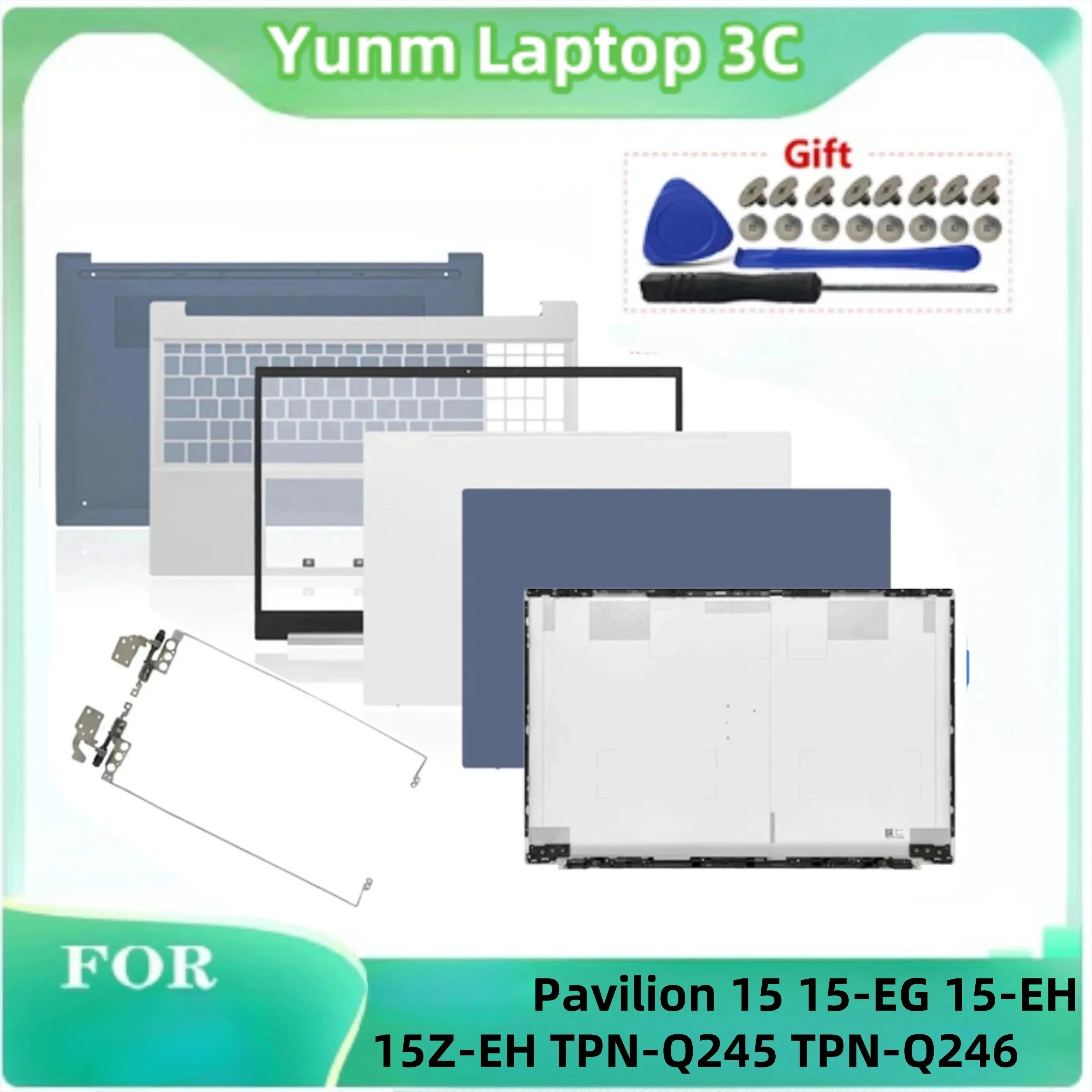 New Original For Pavilion 15 15-EG 15-EH 15Z-EH TPN-Q245 TPN-Q246 Laptop Back Top Case LCD Back Front Bezel Back Bottom Case
New Original For Pavilion 15 15-EG 15-EH 15Z-EH TPN-Q245 TPN-Q246 Laptop Back Top Case LCD Back Front Bezel Back Bottom Case