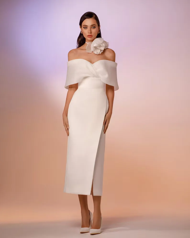 Sexy Off The Shoulder Prom Dresses Pleated Flowers Party Dresses Sleeveless Tea Length Backless Evening Dresses
Sexy Off The Shoulder Prom Dresses Pleated Flowers Party Dresses Sleeveless Tea Length Backless Evening Dresses