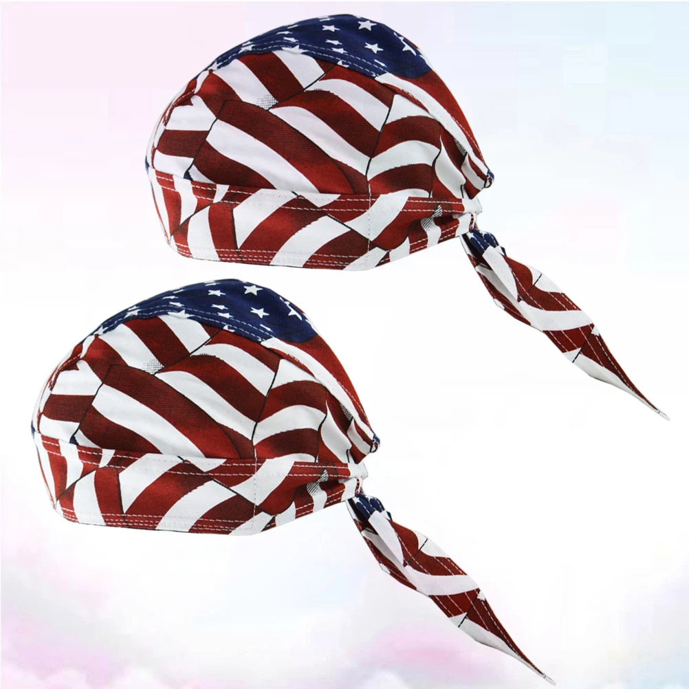 2Pcs Cotton Cap American Flag Pattern Thickened Headwear Sports Skull Personalized Hat Summer Outdoor Cap Hearwrap 
2Pcs Cotton Cap American Flag Pattern Thickened Headwear Sports Skull Personalized Hat Summer Outdoor Cap Hearwrap