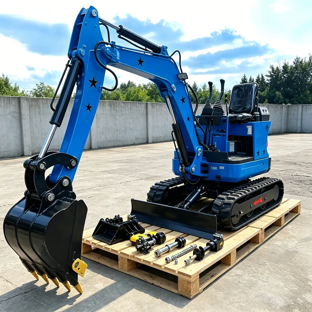 13.5HP 1.0/0.8Ton Mini Excavator PelleConstruction Tools For EuropeEscavatore MultifunctionalThumb Clamp Added
13.5HP 1.0/0.8Ton Mini Excavator PelleConstruction Tools For EuropeEscavatore MultifunctionalThumb Clamp Added