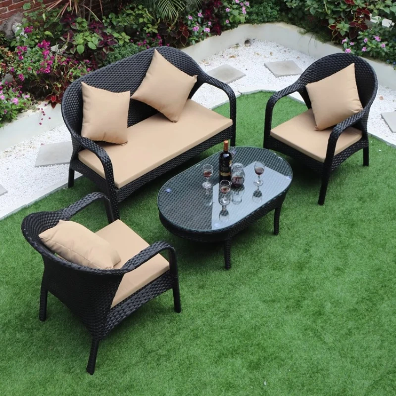 Outdoor Sofa Courtyard Balcony Outdoor Terrace Living Room Villa Double Rattan Chair Leisure Teng Chair Coffee Table
Outdoor Sofa Courtyard Balcony Outdoor Terrace Living Room Villa Double Rattan Chair Leisure Teng Chair Coffee Table