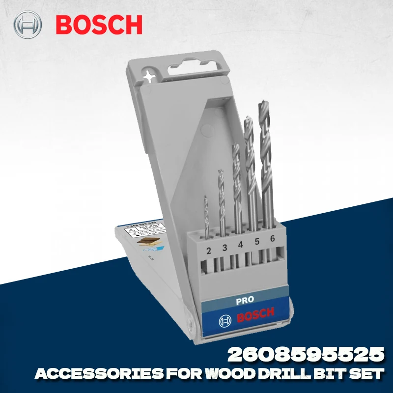 BOSCH 2608595525 Набор сверл по дереву, 5 шт., 2/3/4/5/6 мм, аксессуары для сверл Bosch, профессиональный набор сверл по дереву
BOSCH 2608595525 Набор сверл по дереву, 5 шт., 2/3/4/5/6 мм, аксессуары для сверл Bosch, профессиональный набор сверл по дереву