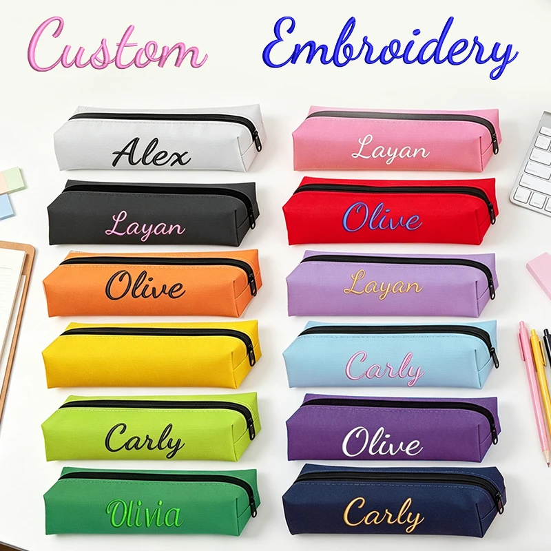 Customised embroidery/Standard style 2 options,Solid color straight design pencil case, stylish ,simple, back-to-school season!
Customised embroidery/Standard style 2 options,Solid color straight design pencil case, stylish ,simple, back-to-school season!