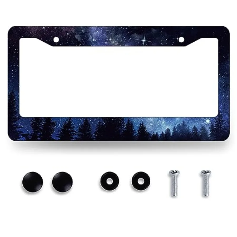 Galaxy Forest License Plate Frame Blue Galaxy Moon Stars License Plate Personalise Colorful Stainless Steel Auto Parts Funny Li
Galaxy Forest License Plate Frame Blue Galaxy Moon Stars License Plate Personalise Colorful Stainless Steel Auto Parts Funny Li