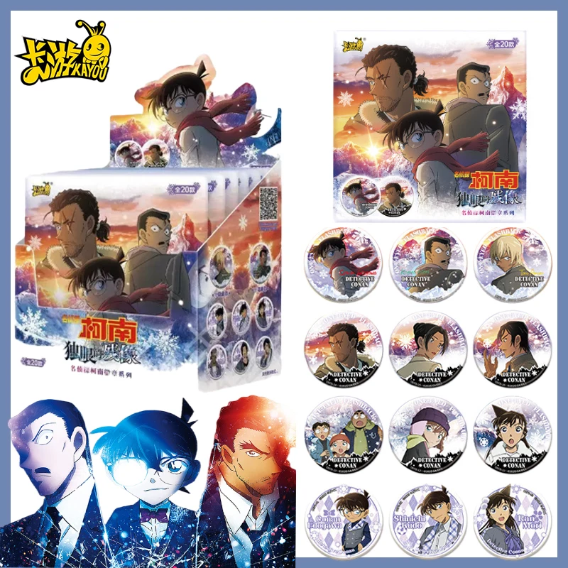 Authentic KAYOU Detective Conan Movie One-Eyed Flashback Metal Badge Set – Tinplate Pin Brooch Anime Collection Toy Gift for Kid
Authentic KAYOU Detective Conan Movie One-Eyed Flashback Metal Badge Set – Tinplate Pin Brooch Anime Collection Toy Gift for Kid