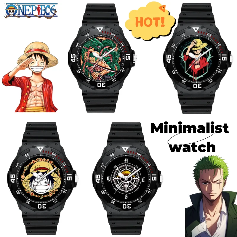 One Piece Luffy Zoro Chopper anime peripheral creative personality cartoon minimalist quartz watch high-value festival gift.
One Piece Luffy Zoro Chopper anime peripheral creative personality cartoon minimalist quartz watch high-value festival gift.