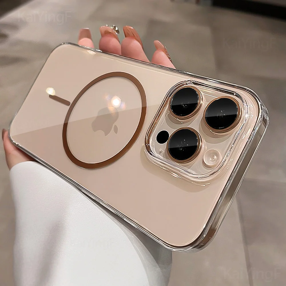 Luxury For Magsafe Transparent Case For iPhone 17 16 15 14 13 12 11 Pro Max Plus Magnetic Wireless Charge Back Cover Clear Cases
Luxury For Magsafe Transparent Case For iPhone 17 16 15 14 13 12 11 Pro Max Plus Magnetic Wireless Charge Back Cover Clear Cases