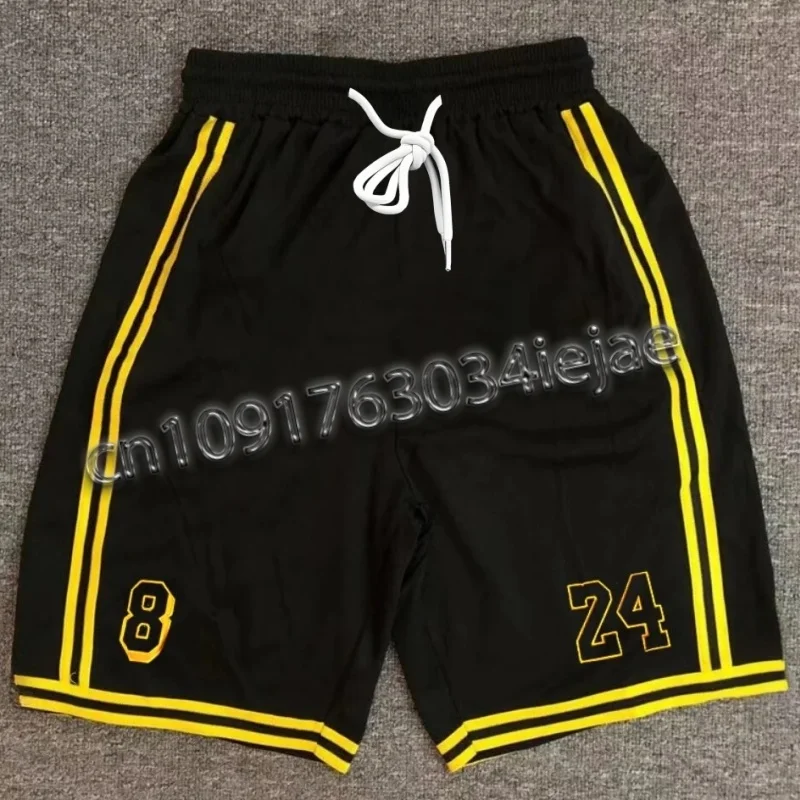 MOTO Summer Men's Shorts Black And Yellow Patchwork No.8 And 24 Basketball Pants Casual Fitness Jogging Street Ball Sweatpants
MOTO Summer Men's Shorts Black And Yellow Patchwork No.8 And 24 Basketball Pants Casual Fitness Jogging Street Ball Sweatpants
