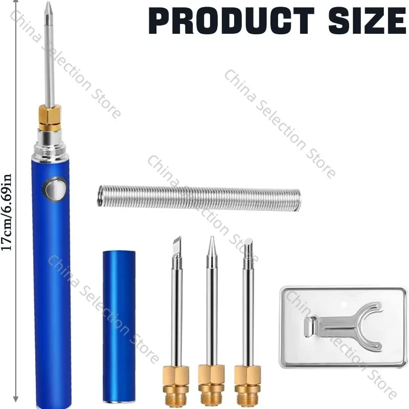 New Four-speed Adjustable Rechargeable Soldering Iron with Cover DIY Welding Portable Mini Wireless Soldering Iron Welding
New Four-speed Adjustable Rechargeable Soldering Iron with Cover DIY Welding Portable Mini Wireless Soldering Iron Welding