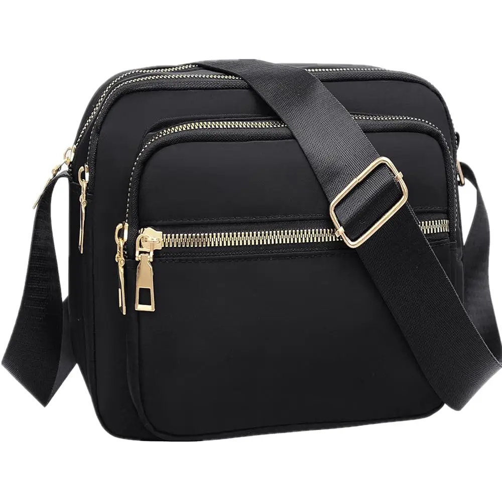 Nylon Crossbody Bags for Women Purses and Handbags Women's Casual Messenger Bag Waterproof Black Crossbody Purse
Nylon Crossbody Bags for Women Purses and Handbags Women's Casual Messenger Bag Waterproof Black Crossbody Purse