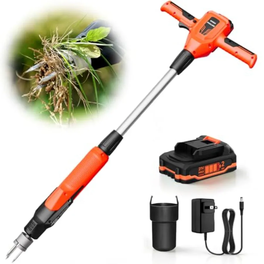 21V Electric Weed Puller Tool with 2.0Ah Battery and Charger 3-Claw Steel Head Garden Weeding Tool Orange Powerful Cordless Wee
21V Electric Weed Puller Tool with 2.0Ah Battery and Charger 3-Claw Steel Head Garden Weeding Tool Orange Powerful Cordless Wee