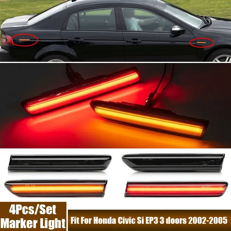 4Pcs Car LED Side Marker Lights Replacement Car Accessories Smoke Housing Lens LED Side Marker Lights Fit For Acura TL 2004-2008
4Pcs Car LED Side Marker Lights Replacement Car Accessories Smoke Housing Lens LED Side Marker Lights Fit For Acura TL 2004-2008