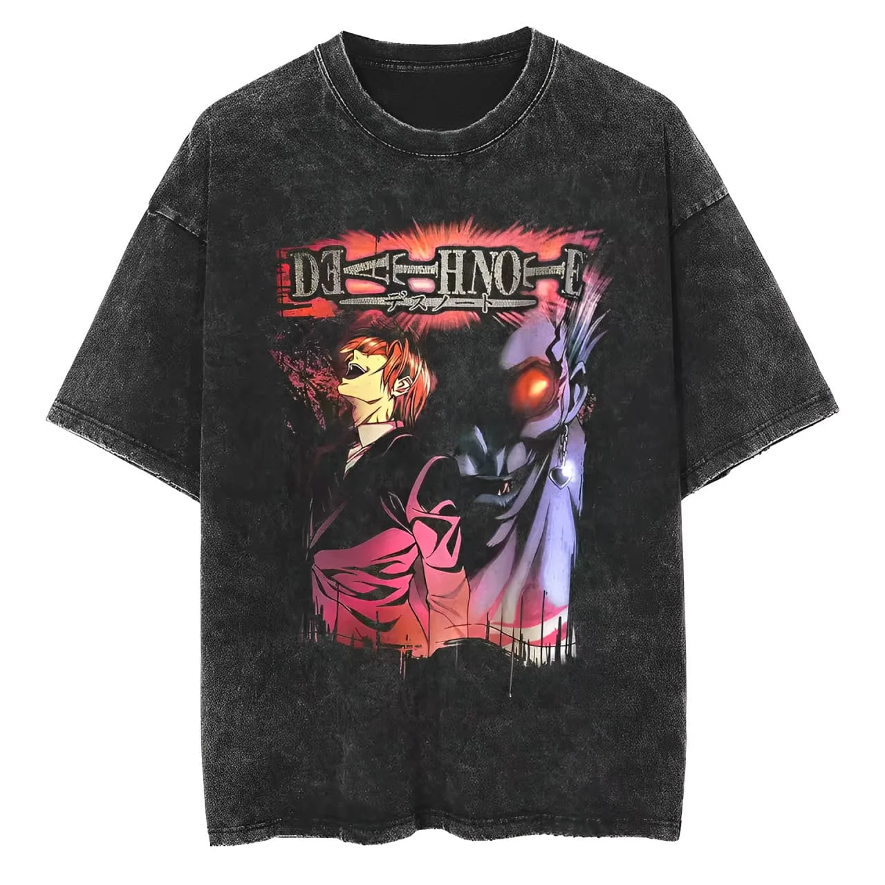 Death Note Shinigami Eye Vintage Washed Cotton T Shirt Men Women 2026 Summer Oversized Streetwear Anime Casual Tops
Death Note Shinigami Eye Vintage Washed Cotton T Shirt Men Women 2026 Summer Oversized Streetwear Anime Casual Tops