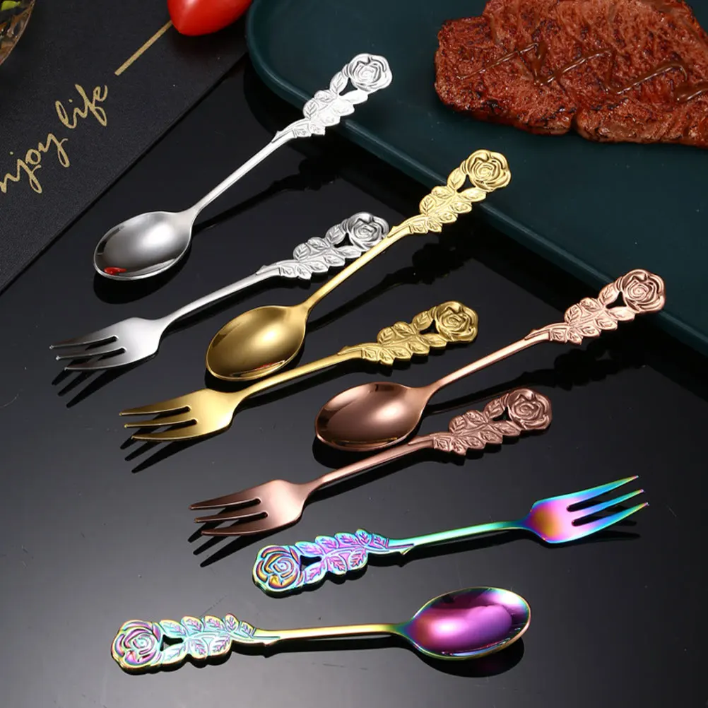 1 Set Stainless Steel Coffee Spoon Dessert Fork Ice Cream Teaspoon Elegant Utensils Set Sugar Stirrer Polished Cutlery Kitchen
1 Set Stainless Steel Coffee Spoon Dessert Fork Ice Cream Teaspoon Elegant Utensils Set Sugar Stirrer Polished Cutlery Kitchen
