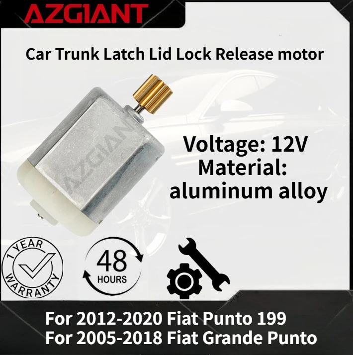 For 2012-2020 Fiat Punto 199/Grande Punto 2005-2018 Car Trunk Latch Lid Lock Release motor Brand New high-quality parts OEM
For 2012-2020 Fiat Punto 199/Grande Punto 2005-2018 Car Trunk Latch Lid Lock Release motor Brand New high-quality parts OEM