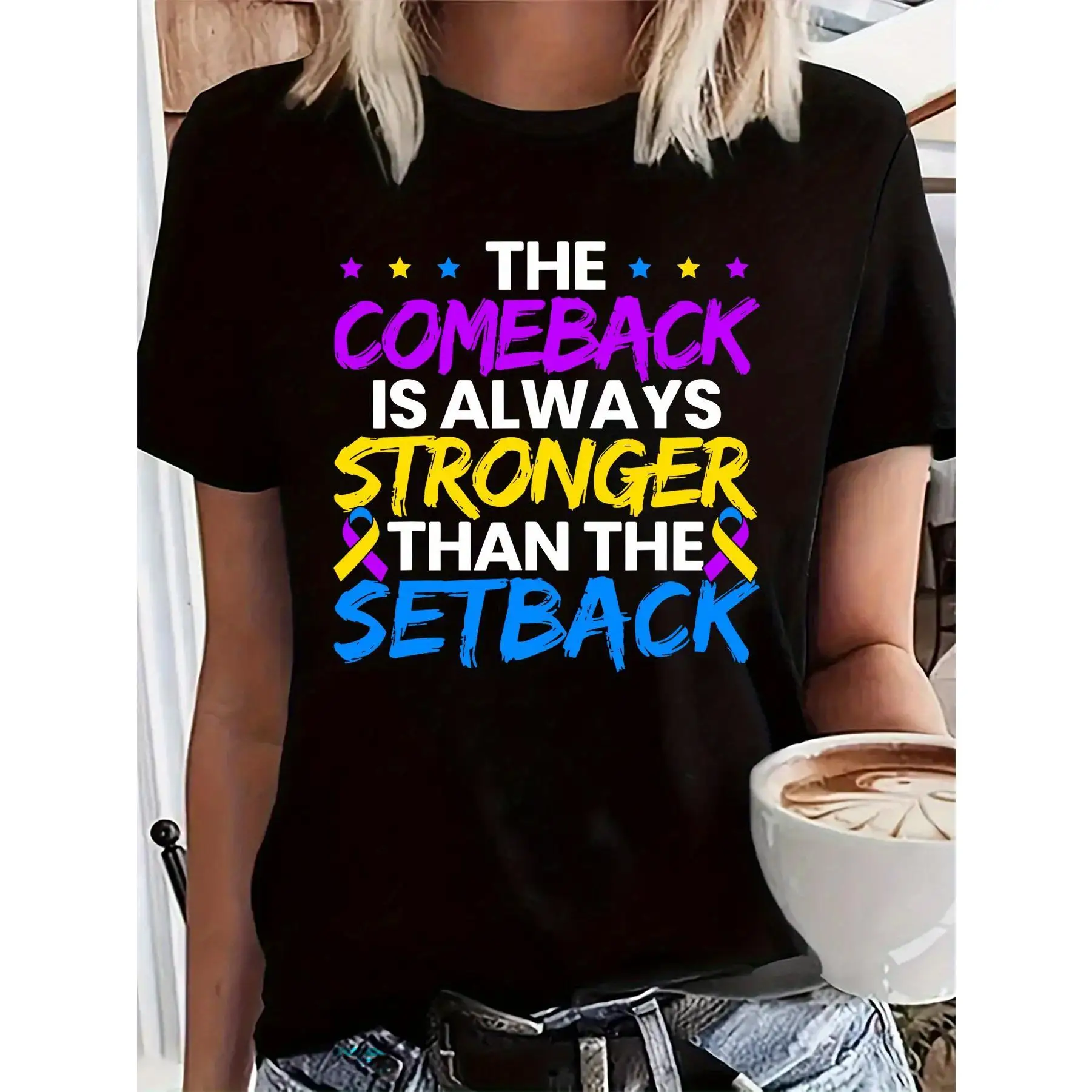 The Comeback Is Always Stronger T-shirt for Women Men Positive Slogan Tee Motivational Graphic Top
The Comeback Is Always Stronger T-shirt for Women Men Positive Slogan Tee Motivational Graphic Top