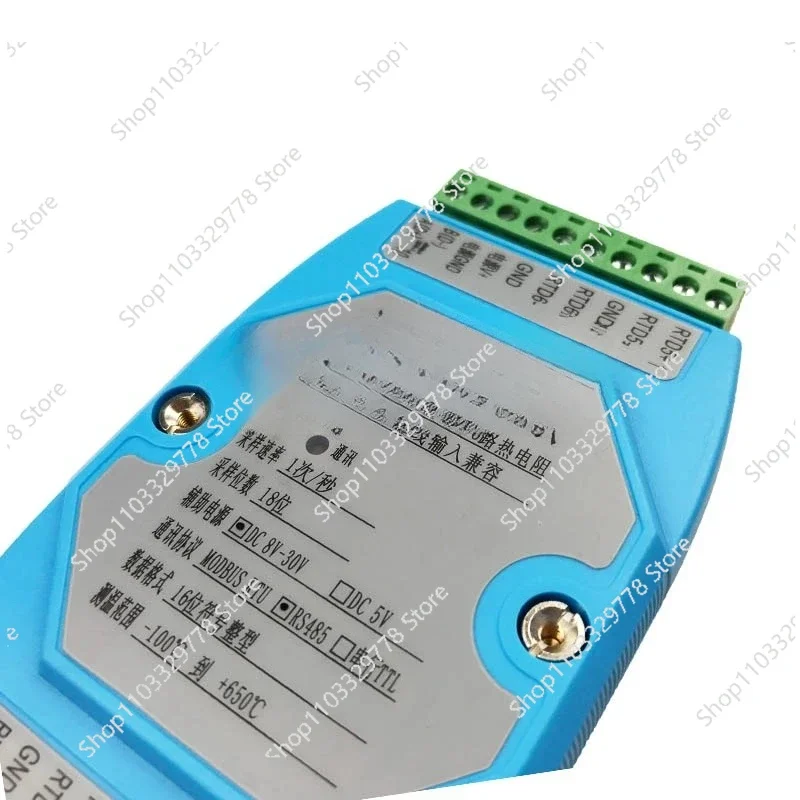 485 MODBUS RTU protocol inspection table 6 -way acquisition PT100/PT1000/CU/NI temperature acquisition module
485 MODBUS RTU protocol inspection table 6 -way acquisition PT100/PT1000/CU/NI temperature acquisition module