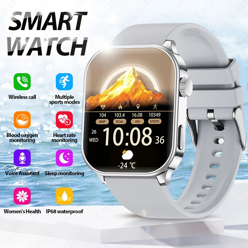 2026 New Outdoor Sport Military Men Smart Watch 3ATM Waterproof Fitness Bluetooth Call Heart Rate Monitor Health Smartwatch Male
2026 New Outdoor Sport Military Men Smart Watch 3ATM Waterproof Fitness Bluetooth Call Heart Rate Monitor Health Smartwatch Male
