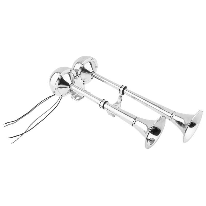 Dual Trumpet air Horn for Marine Boat Car RV 12V/24V Stainless Steel Horn for Car
Dual Trumpet air Horn for Marine Boat Car RV 12V/24V Stainless Steel Horn for Car
