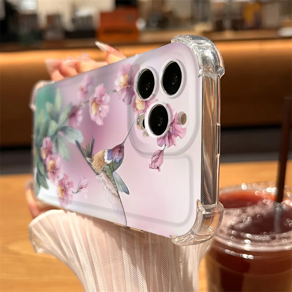 Flower Bird Design Soft Phone Case For iPhone 13 14 11 12 15 Pro Max XR 8 7 Plus X XS Max Mini SE 2020 Shockproof Clear Cover
Flower Bird Design Soft Phone Case For iPhone 13 14 11 12 15 Pro Max XR 8 7 Plus X XS Max Mini SE 2020 Shockproof Clear Cover
