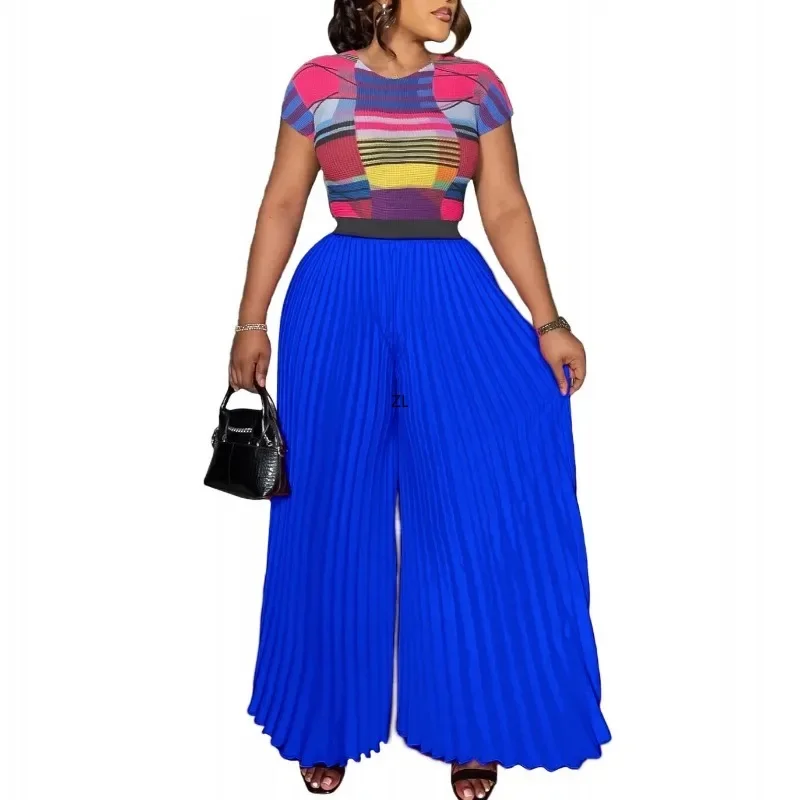 2 Piece Women Sets 2025 New Arrival Summer Spring Matching Sets Stripe Print Two Pieces Sets Top Pants Suits Outfits Clothing
2 Piece Women Sets 2025 New Arrival Summer Spring Matching Sets Stripe Print Two Pieces Sets Top Pants Suits Outfits Clothing