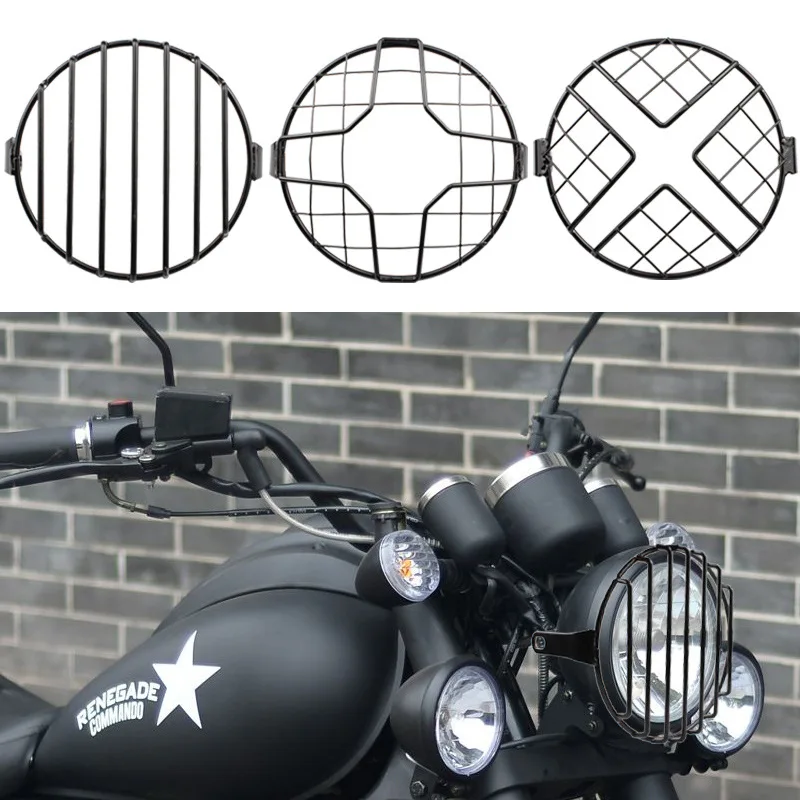 LED Headlight Cover for Harley Ducati Yamaha, Motorcycle Headlight Grille Guard, Universal Protection
LED Headlight Cover for Harley Ducati Yamaha, Motorcycle Headlight Grille Guard, Universal Protection