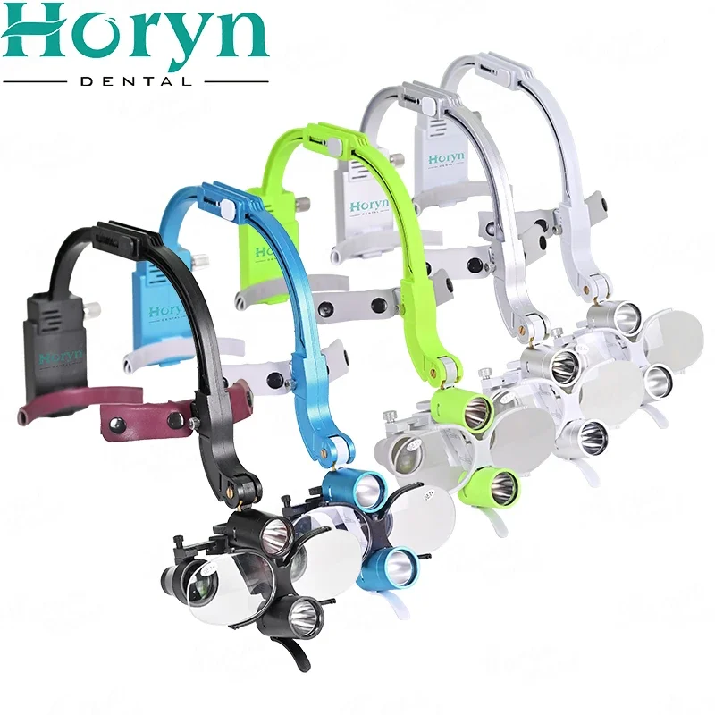 Den tal Customized 2.5X 3.5X Headlamp Magnifying Glasses Surgical Medical Loupes with 5W Wireless Head Light Distance 360-460mm
Den tal Customized 2.5X 3.5X Headlamp Magnifying Glasses Surgical Medical Loupes with 5W Wireless Head Light Distance 360-460mm