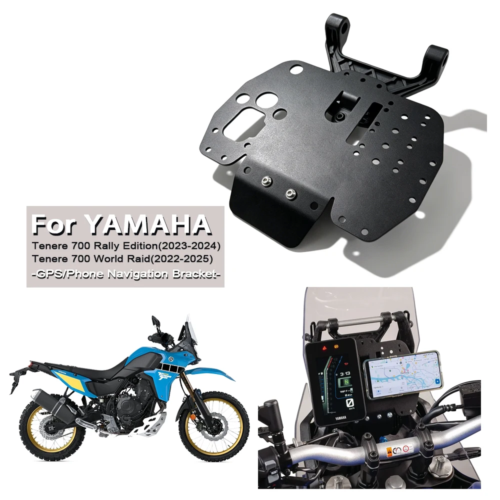 For Yamaha Tenere 700 Rally Edition 2023-2024 Navigation Bracket GPS Mounts Phone Holder Tenere700 World Raid 2022-2025 T7 T700
For Yamaha Tenere 700 Rally Edition 2023-2024 Navigation Bracket GPS Mounts Phone Holder Tenere700 World Raid 2022-2025 T7 T700