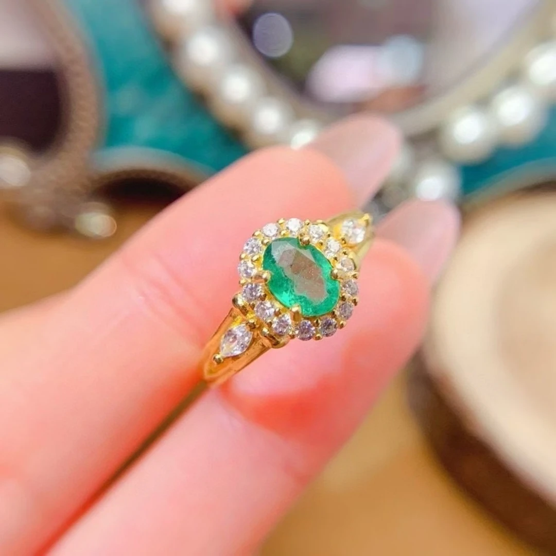 KJJEAXCMY High End Women's Ring Natural Emerald S925 Silver with Electroplating Boasting High Clarity Full Brilliance Gift
KJJEAXCMY High End Women's Ring Natural Emerald S925 Silver with Electroplating Boasting High Clarity Full Brilliance Gift