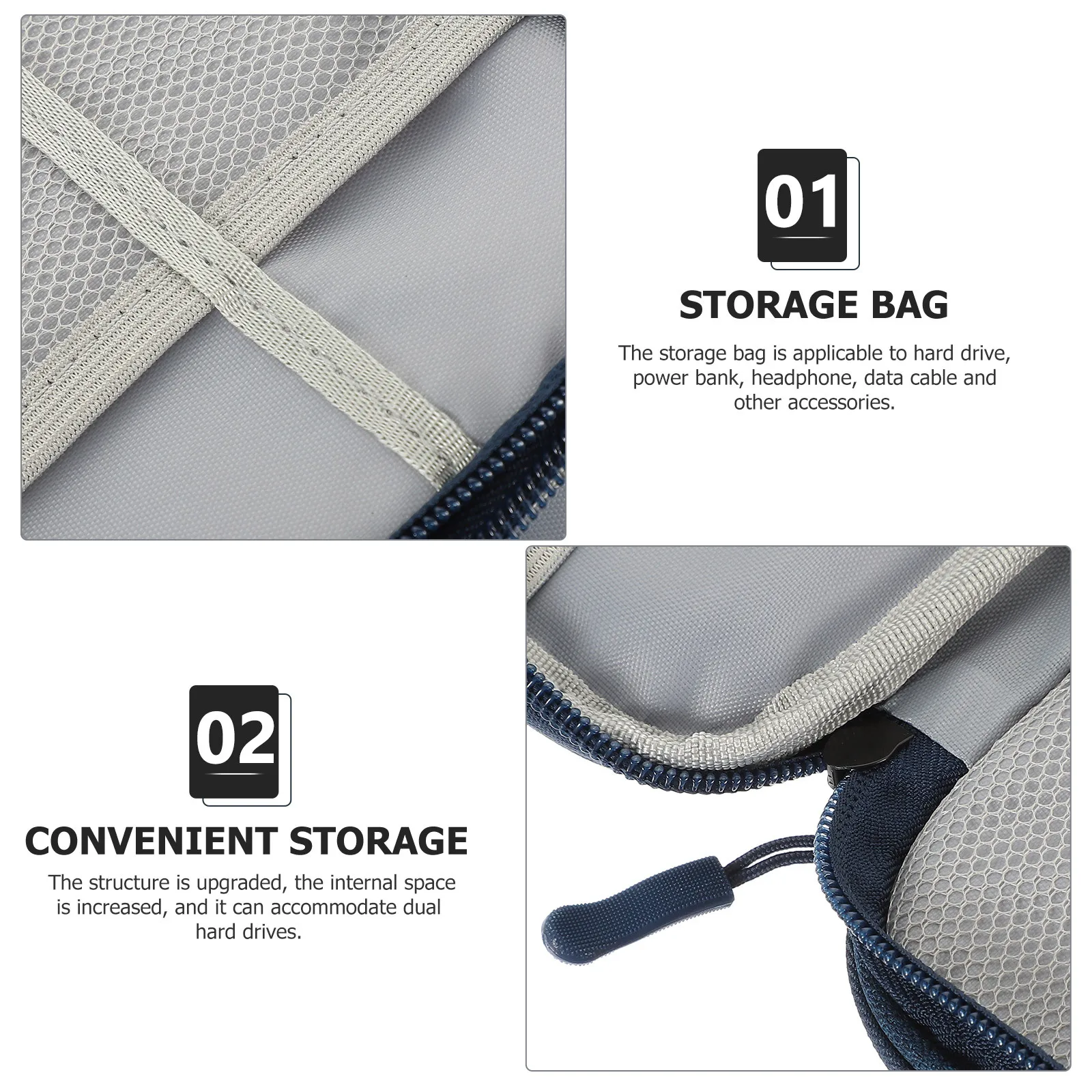 Electronic Accessories Organizer Pouch Premium Storage Bag For Usb Cables Data Lines Travel Outdoor
Electronic Accessories Organizer Pouch Premium Storage Bag For Usb Cables Data Lines Travel Outdoor