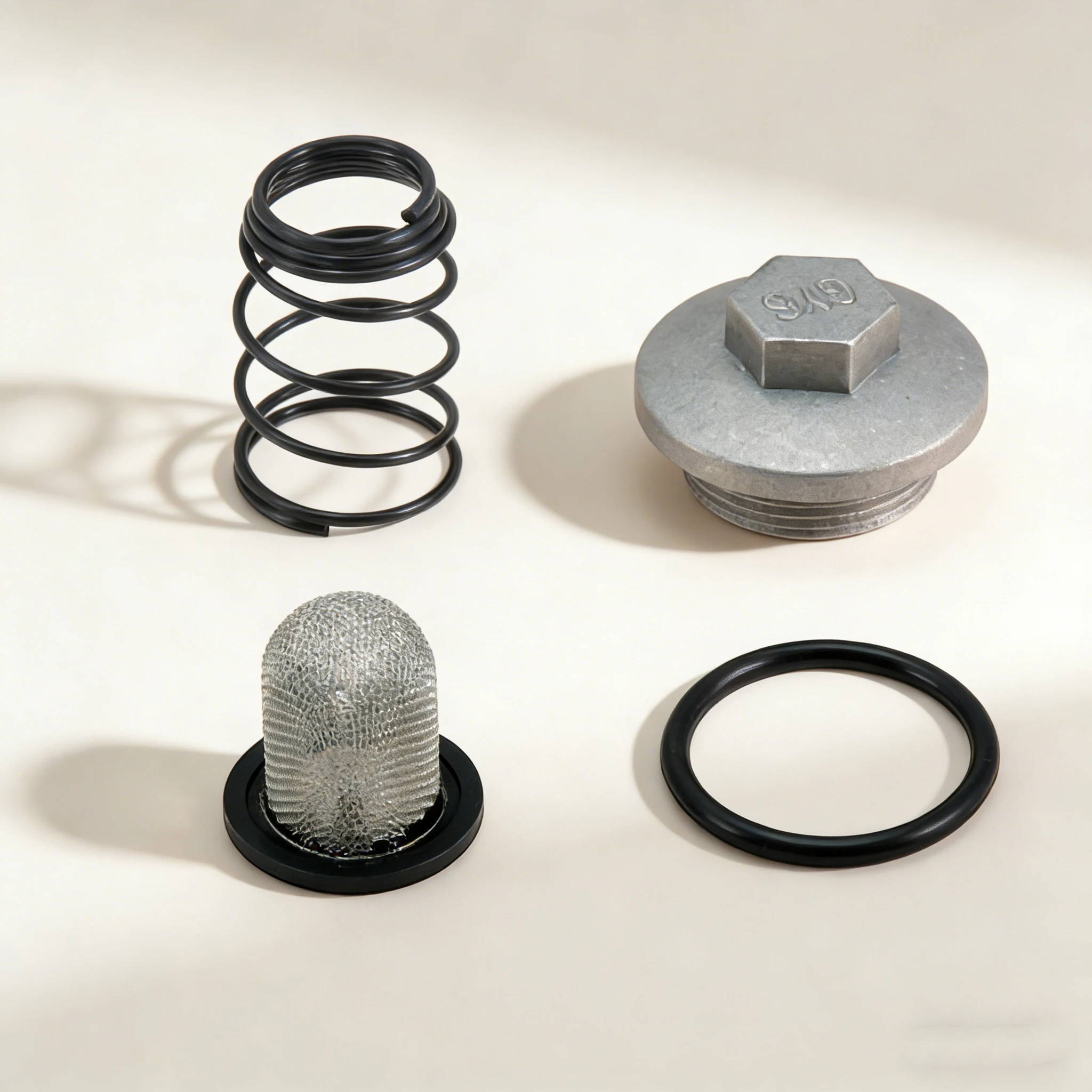 Genuine MORTCH Oil Filter Cover Kit for GY6 125/150cc (M30, 40mm). Includes screen, spring, seal. Code: 125-3068
Genuine MORTCH Oil Filter Cover Kit for GY6 125/150cc (M30, 40mm). Includes screen, spring, seal. Code: 125-3068