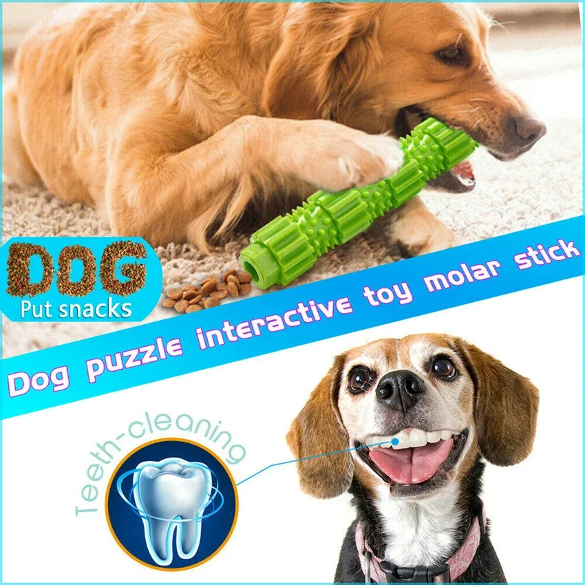 Pet Toy Dog Chew Treat Food Care Toothbrush Squeaking Rubber Dispensing Rubber Teeth Cleaning Pet Training Interactive Supplies
Pet Toy Dog Chew Treat Food Care Toothbrush Squeaking Rubber Dispensing Rubber Teeth Cleaning Pet Training Interactive Supplies