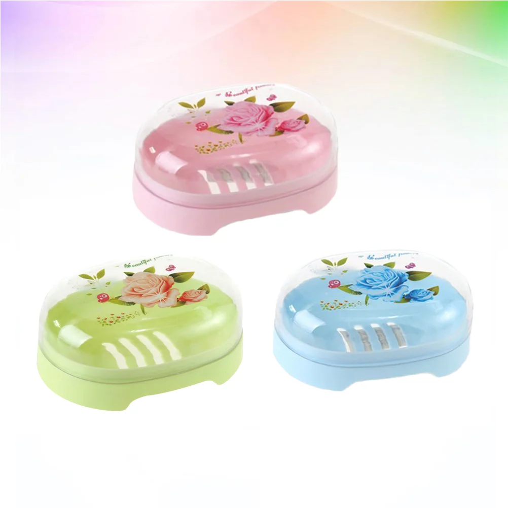 3pcs Plastic Portable Transparent Bathroom Soap Dish Holder Container Box with Lid for Kitchen Bathroom (Gree, Blue, , 1pc
3pcs Plastic Portable Transparent Bathroom Soap Dish Holder Container Box with Lid for Kitchen Bathroom (Gree, Blue, , 1pc
