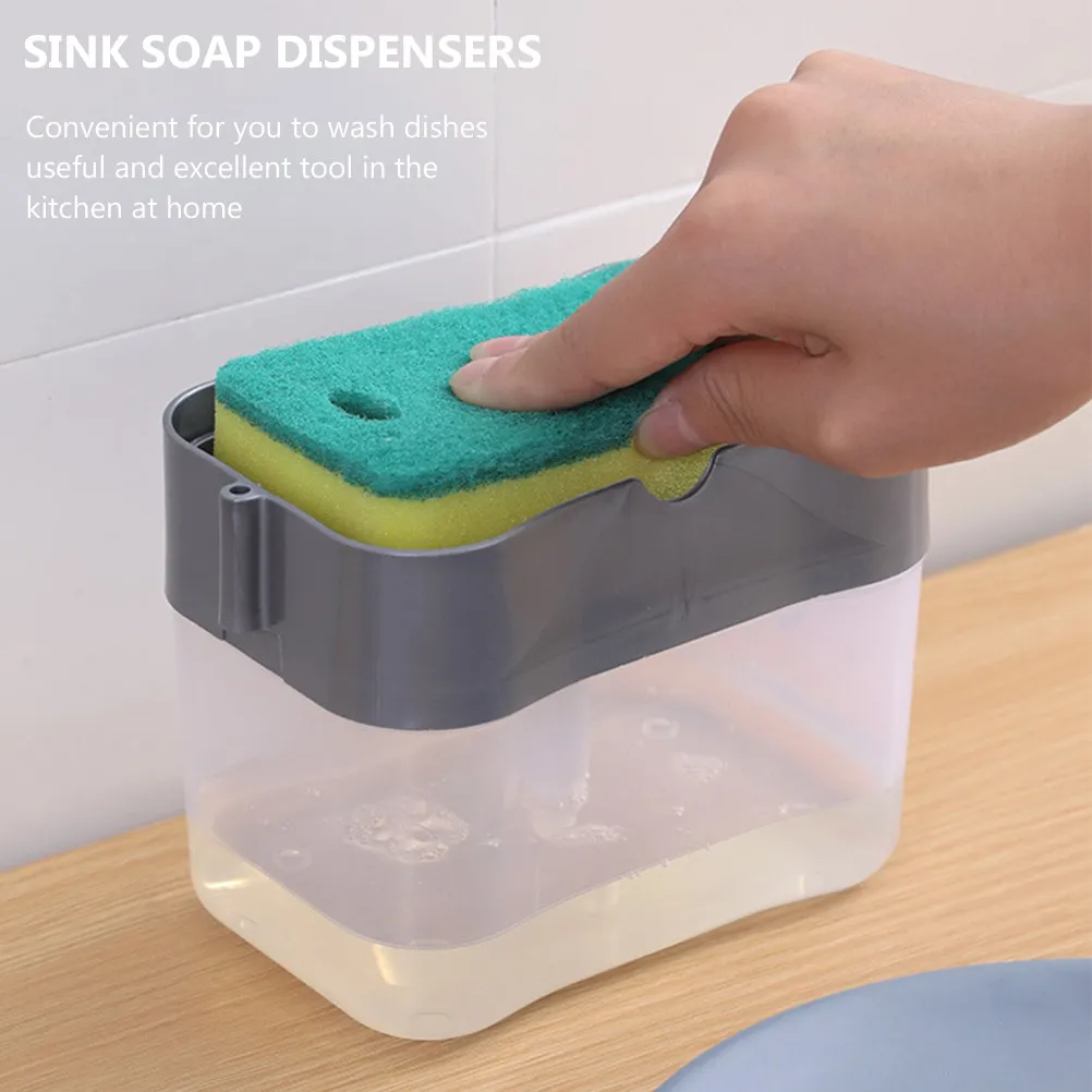 2 Sets Handwash Dispenser Press Sink Soap Dispensers for Kitchen Dish Washing with Sponge Holder
2 Sets Handwash Dispenser Press Sink Soap Dispensers for Kitchen Dish Washing with Sponge Holder