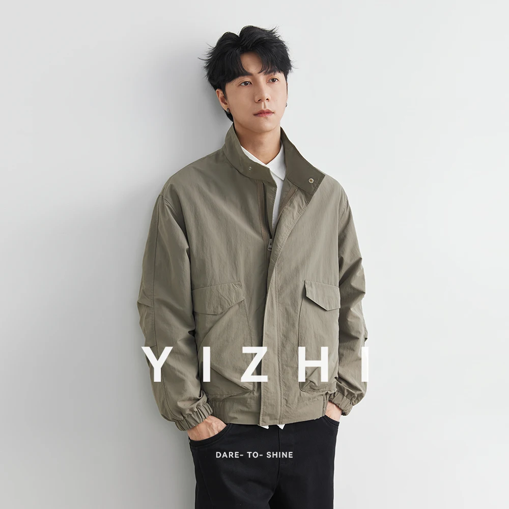 Trendy Men's Lapel Jacket Khaki Military Style Casual Clothing Spring Autumn Season Fashionable Pocket Jacket For Men
Trendy Men's Lapel Jacket Khaki Military Style Casual Clothing Spring Autumn Season Fashionable Pocket Jacket For Men