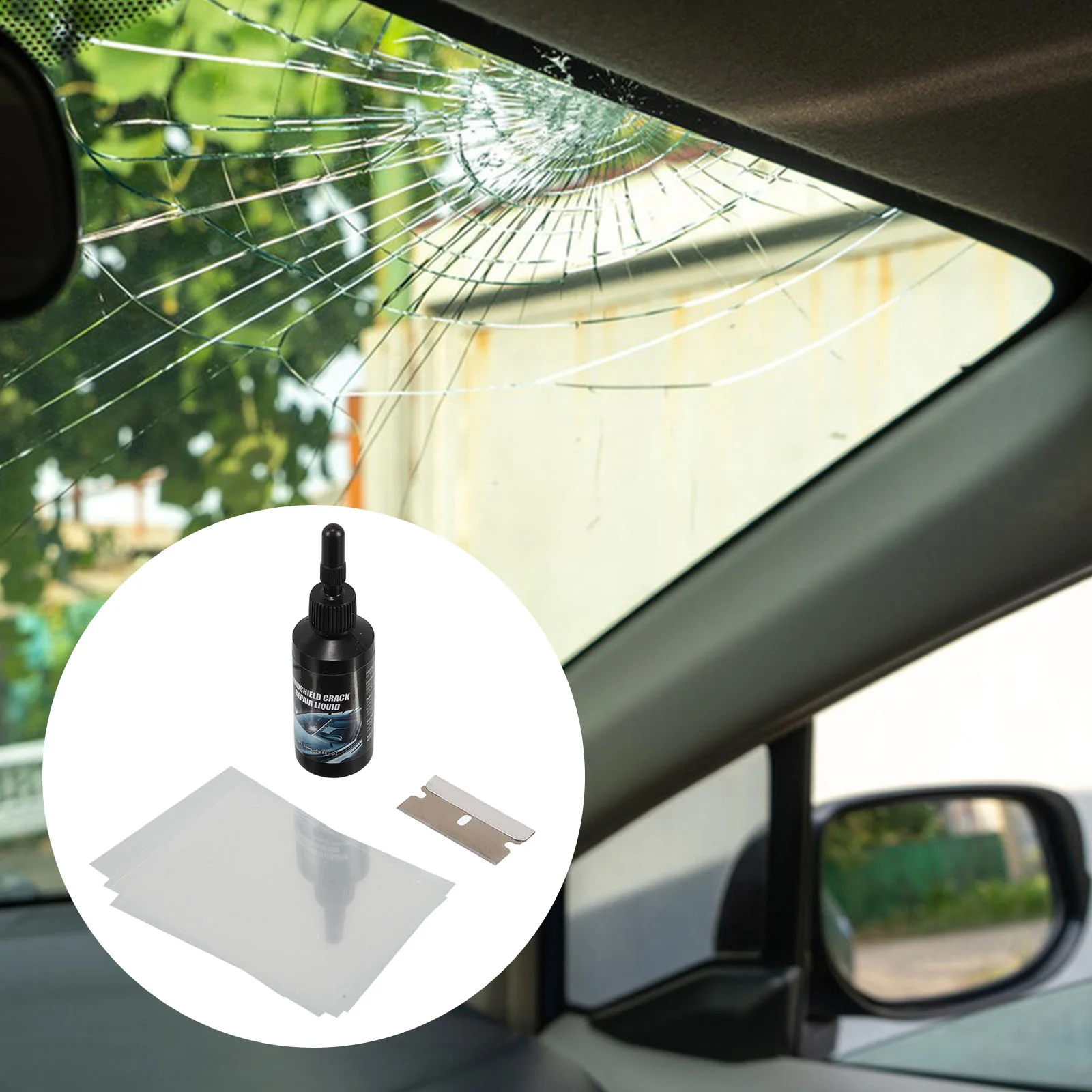 1Set Windscreen Repair Kit Wide Applicability Car Windshield Crack Fix and Glass Chip Repair Tool Windshield Scratch Remover
1Set Windscreen Repair Kit Wide Applicability Car Windshield Crack Fix and Glass Chip Repair Tool Windshield Scratch Remover