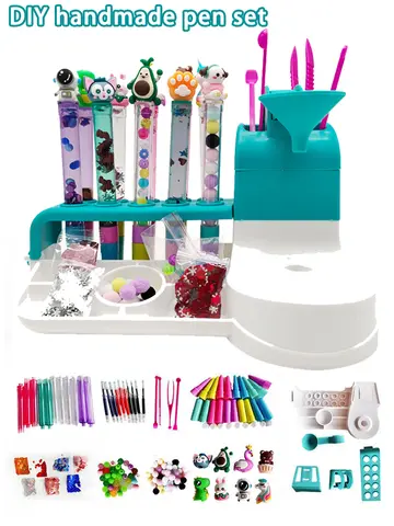 Nuevo Juego de manualidades DIY con bolígrafo de arena mágico para niños |   Juguete educativo STEM y caja de regalo interactiva para padres e hijos