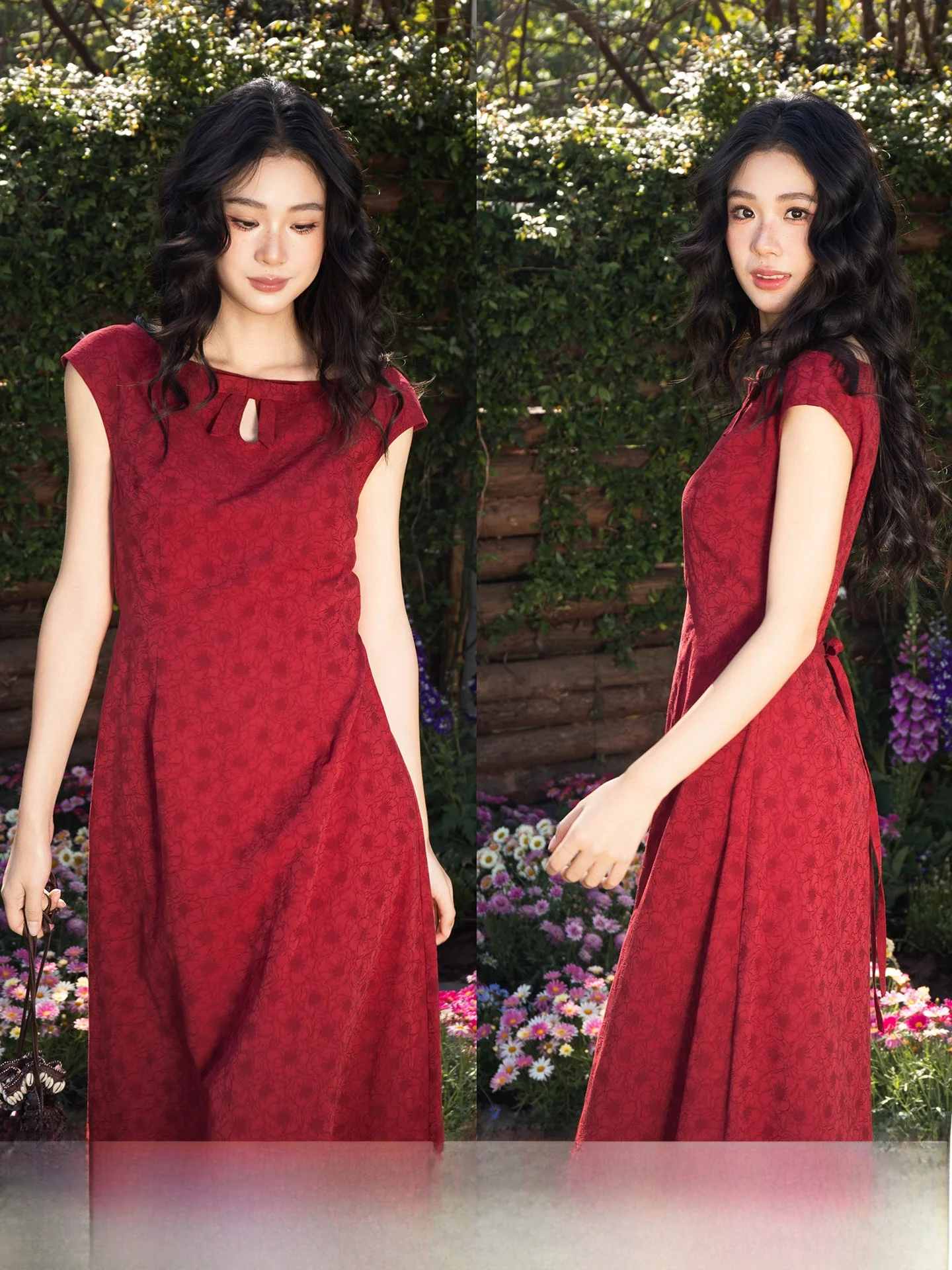 BUD Beautiful Dark Red Knot Long Dress Women's Stylish Waist-Cinching Embroidered Summer New Arrival French Style
BUD Beautiful Dark Red Knot Long Dress Women's Stylish Waist-Cinching Embroidered Summer New Arrival French Style